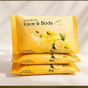 3 packs Byenblan lemon Face &Body Soap 4 oz – Skin Glow, Dark Spot Remover, Even Tone Body Soap for Radiant Complexion fast-absorbing moisturizer