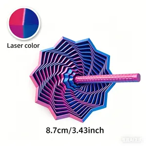 Star-Shaped 3D Printed Fidget Spinner, Stress Relief Toy, Gradient Colorful, Enhanced Sensory Experience, Unique Design, Perfect Gift Choice