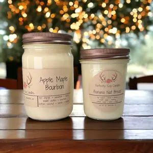12 oz Soy Wax Fall and Christmas Candles