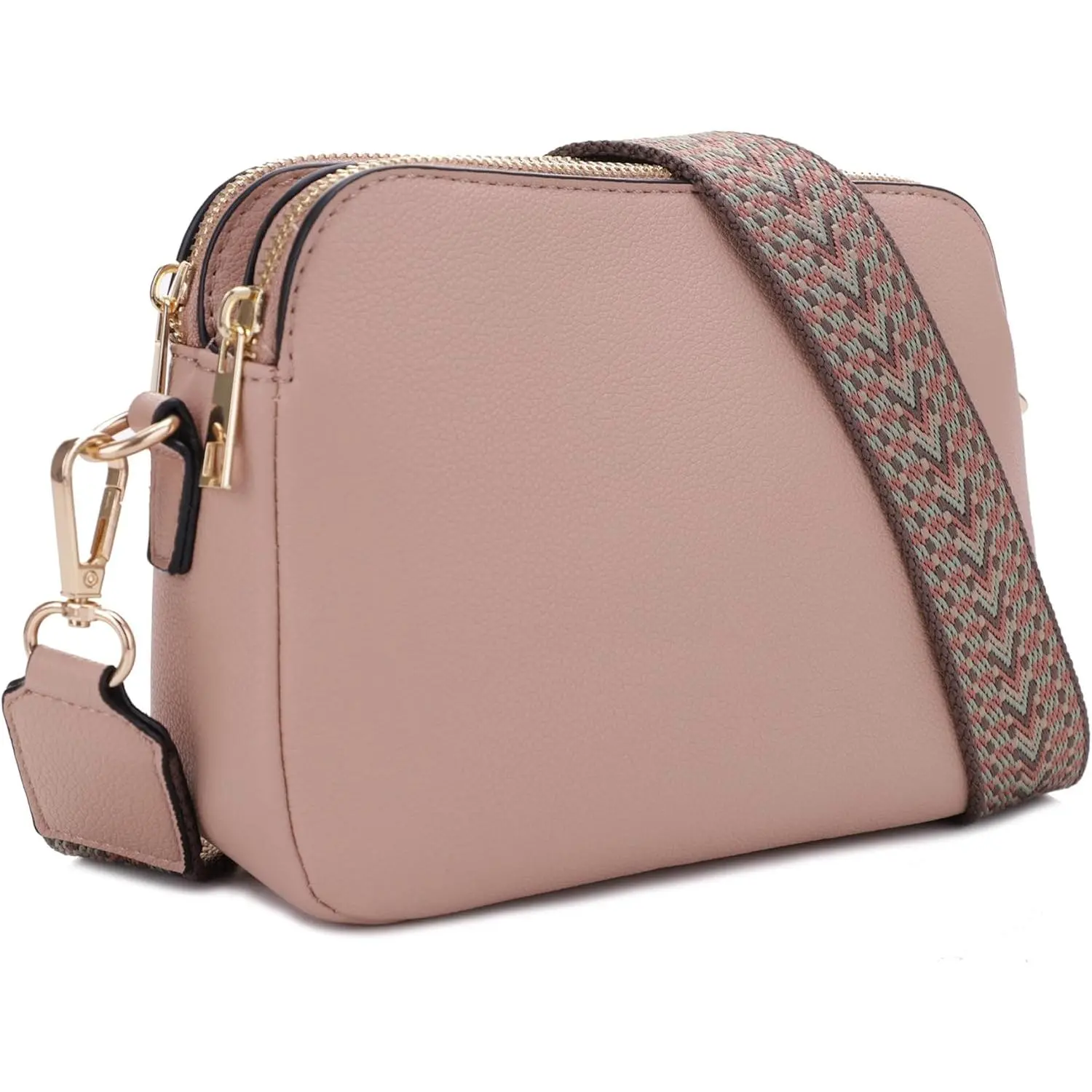 Women's Modern Synthetic Leather Compact Camera Small Crossbody & Shoulder Bag - Adjustable Webbing Strap, Portable, Casual Wear Compatible