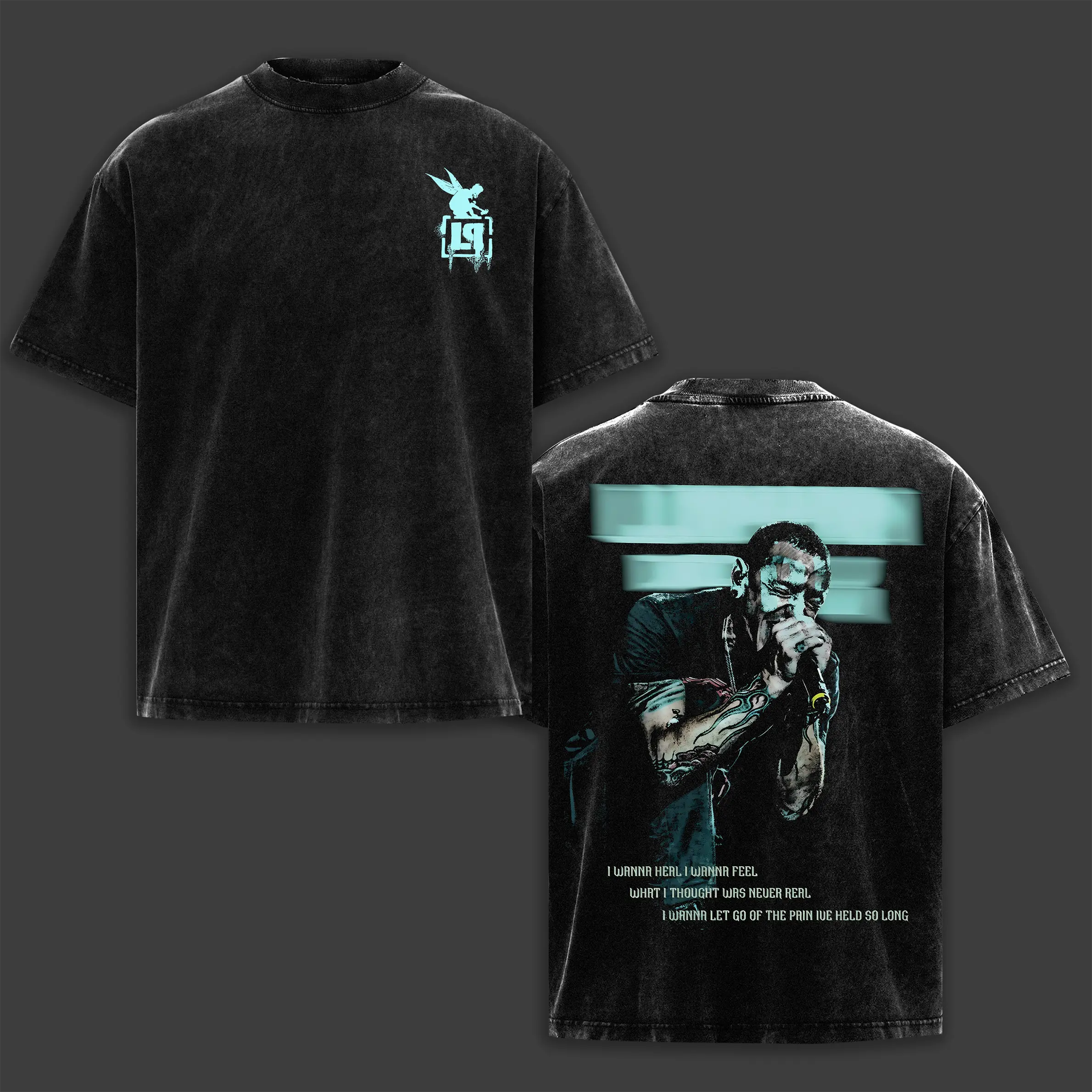 Chester Bennington Legacy Tee – Vintage Acid Wash Heavy Cotton Oversize Unisex Rock Band T-Shirt, Sweatshirt & Hoodie, Retro Y2K Nu Metal Streetwear Top, Linkin'n Parks Music Merch for Fans 2000s Tour Collector Merch