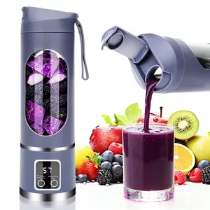 USB Rechargeable Portable Blender & Juicer Cup, Smoothie Blender for Shakes, Fruit & Vegetable Juicer, Compact Mini Blender for Travel, Gym & Back To School, Leak Proof Household Kitchen Appliance, Baby Food Maker, Summer Essentials tiktokshopspringglowup