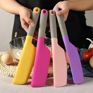 1 Count Extra-Large Silicone Spatula - Non-Stick, Heat-Resistant Kitchen Scraper for Cooking & Baking, Versatile Tool for Mixing, Scraping & Spreading, Pastry Decorating Tools