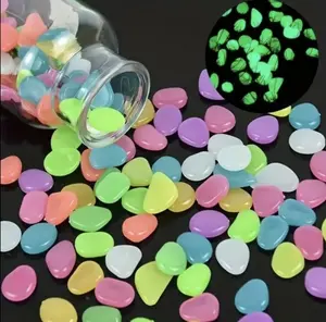 1000pcs Glow-In-The-Dark Stones, Non-Toxic Luminous Pebbles for Outdoor Garden Pathway Decor, Landscape Lighting Stones, Garden fish tank bottom sand landscape fluorescent stone, Garden Aesthetics
