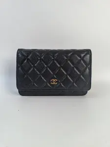 Pre-owned CHANEL Leather Crossbody Bags Classic Wallet On Chain XP 02092(BF 12Z)
