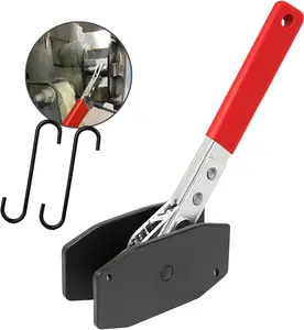 Brake Caliper Compression Tool Brake Pad Spreader Disc Caliper Piston Compressor Tool 360° Swing Ratchets Automotive Tools with 2 Caliper Hangers