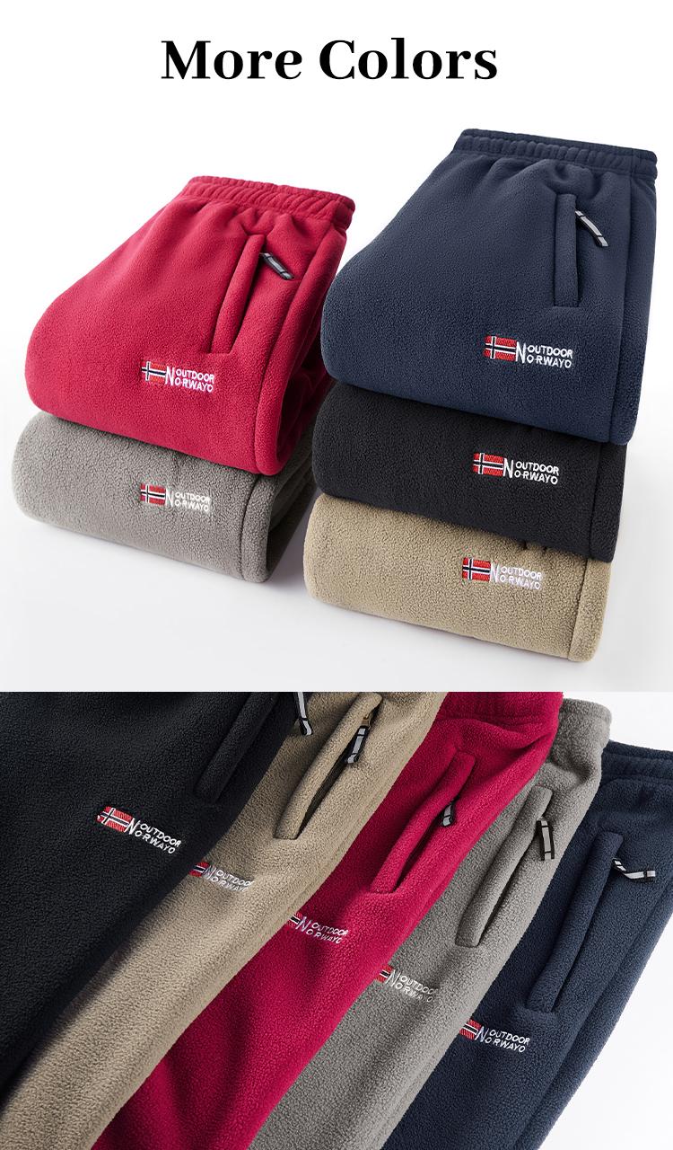 Men's Winter Outdoor Sports Fleece Pants Polar Fleece Fabric with Fleece Lining Windproof & Warm for Cold Weather Ideal for Winter Sports and Outdoor Adventures Men's Winter Outdoor Sports Fleece Pants Polar Fleece Fabric with Fleece Lining Windproof & Warm for Cold Weather Ideal for Winter Sports and Outdoor Adventures