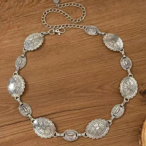 Vintage Bohemian Silver Color Waist Chain, Versatile Dress Jeans Decoration, Perfect for Daily Parties Holidays, Gift for Mother Girlfriend, Waistbeads, Body Chain, Vintage Body Jewelry, Body Chain Accessory, Body Jewellery
