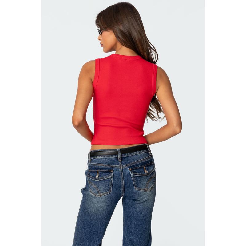 Basel Button Up Tank Top