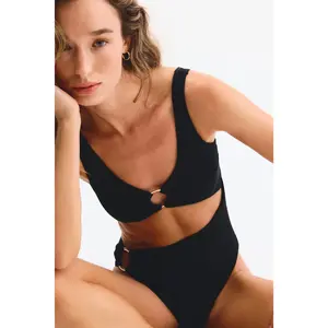 H&M Padded-cup High Leg Cut-out swimsuit