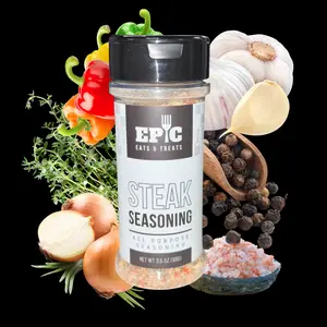 Epic Eats & Treats Steak Seasoning Blend - Gluten Free Vegan Zero Calories Low Sodium Natural Spice Mix for BBQs & Family Dinners Flavor