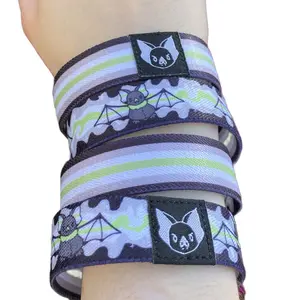 Agender Bat Bracelet - Pride Elastic Wristband (only one included)
