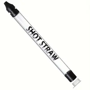 Portable Shot Straw, 1 Count Glass Drinking Bar Straw, Shot Straw for Whiskey & Vodka & Rum, Festive & Party Drinking Accessories, Kitchen Gadgets, Kitchen Accessories