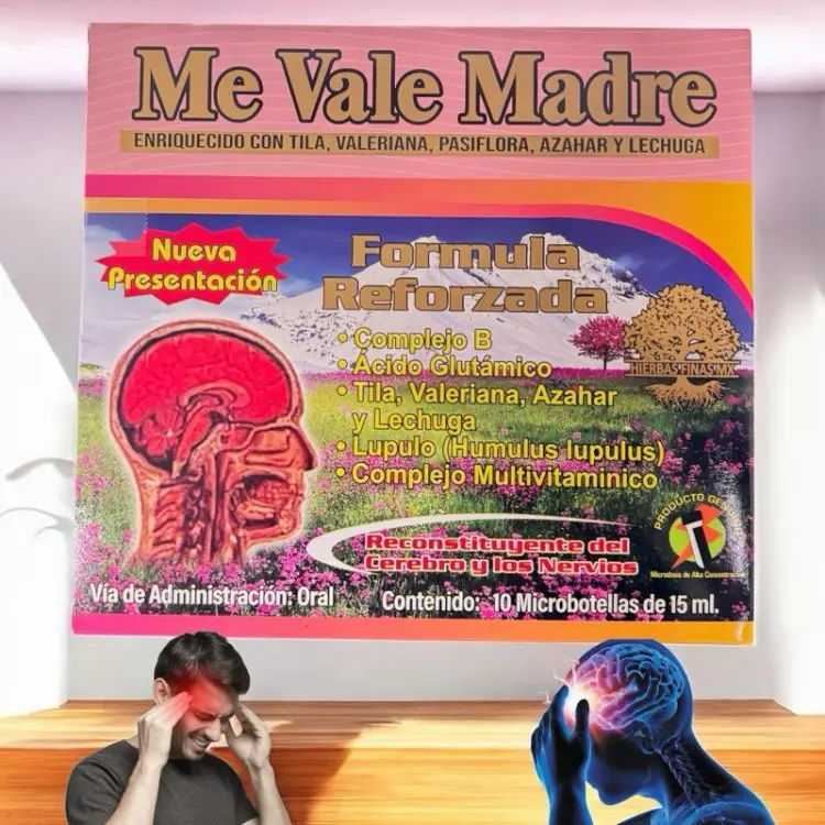 Me Vale Madre B12 Antioxidant Dietary Supplement with Vitamin B12, Includes 10 Microbacterias of 15 mL, Original Formula for Healthcare and Edible Fitness