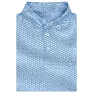 The Home Plate Polo Men's Short Sleeve Performance Polo - Baby Blue, Master Golf Shirt, Polo Golf 3D, Style 3D Golf, Golf Polo Shirt, Gift For Men