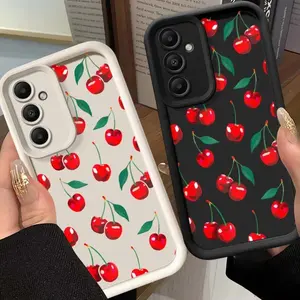 Phone Case - Soft Phone Cover Shell Featuring a Pink Cherry Design for Various for Samsung Galaxy Models Including S26,S26PLUS,S26ULTRA,S25,S25PLUS,S25ULTRA,S24,S24FE,S24PLUS,S24ULTRA,A54,A53,A52,A36,A35,A34,A33,A17,A16,A15,NOTE20,NOTE20ULTRA,S23,S23PLUS,