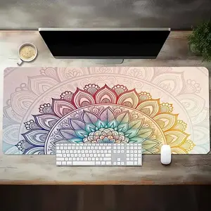 1pc 11.8X31.5 Inches Large Mouse Pad - Features a Non-Slip Base And a Smooth Surface - Stylish Pastel Pink, Suitable for Office, Gaming, And Home Desks - Compatible with PC, Laptop, Tablet, And Enhances Workspace Decor