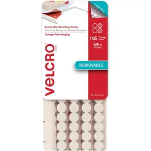 VELCRO Cloth Hook and Eye (VEK30173) - 0.625 in. Damage-Free, Low Profile, Removable Mounting Tape, Pack of 195 for DIY Scrapbooking (Toys & Hobbies, Scrapbooking & Stamping)