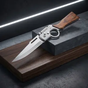[Father's Day Top Gift] Men's AK47 Pocket Folding Knife - 5C13Mov Stainless Steel, Security Lock, EDC Tactical Tool for Camping, Outdoor Survival