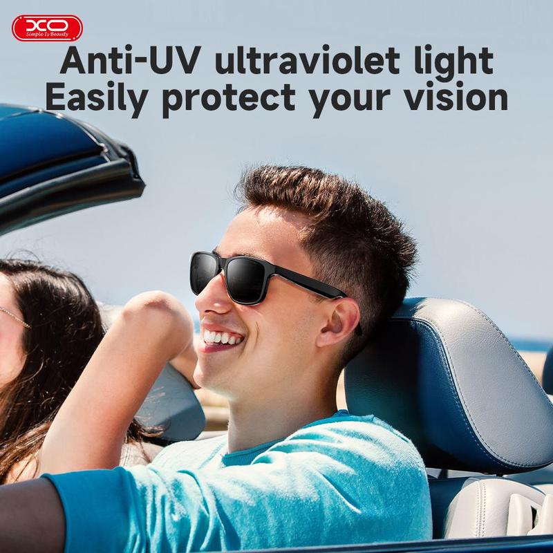 Smart Glasses Listenable Songs,Wireless Headphone Smart Glasses for Mobile Phone,200H Standby Time Long Battery, Athletic/Outdoor UV Protection and Voice Control Audio Charging Earbuds, Summer, Waterproof