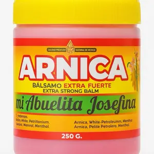 Arnica Bálsamo Extra Fuerte 250 g Pomada Version – Mi Abuelita Josefina – Extra Strong Arnica Balm for Pain, Inflammation & Muscle Relief
