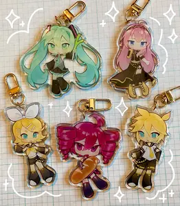 Vocaloid + Teto Keychain Acrylic Charms, Cute Keyring Accessory, Fun Charm For Backpack Or Purse | High Quality and Customer Favorite Items
