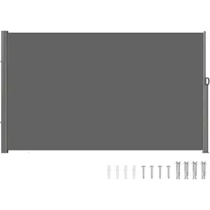 VEVOR Retractable Side Awning, UV 50 71''x118'' Rugged Full Aluminum Rust-Proof, Patio Sunshine Screen, 280 g Thicken Privacy Divider Wind Screen, Suitable for Yard, Roof Terraces and Pools, BeigeVEVOR Super Brand Day