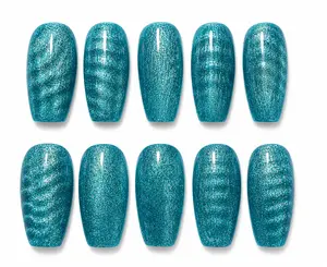 Watery wave Premium Salon Quality, Handcrafted Press On Nail Set