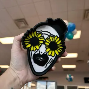 Terrifier Art the Clown Trinket Tray with Sunflower Design and Black Top Hat Unique Accessory