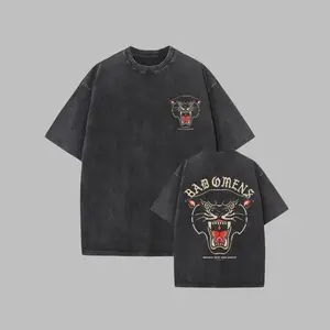 Bad Omens The Death of Peace of Mind Vintage Gothic T-Shirt - Oversized Unisex Band Tee with Panther Graphic & Logo Print, Soft Washed Retro Rock Shirt for Men & Women, All-Season Comfort Fit, Loose Round Neck, Gothic Style, Bold Statement
