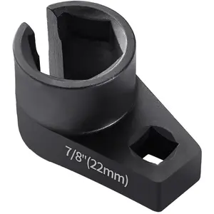 Offset oxygen sensor socket, 7/ 8inch (22mm), with 3/ 8inch driver, suitable for vehicle oxygen sensor removal
