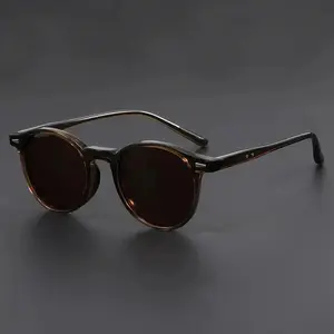 4 Pairs Unisex Oval Frame Polarized Sunglasses Set, Full Rim Tinted Shades, Lightweight American Korean Style Eyewear for Driving Sports Photography & Gifting