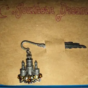 Dream Castle Bookmark with Intricate Tower Design and Sparkling Gemstone Accents for Book Lovers Elevate Your Reading Experience