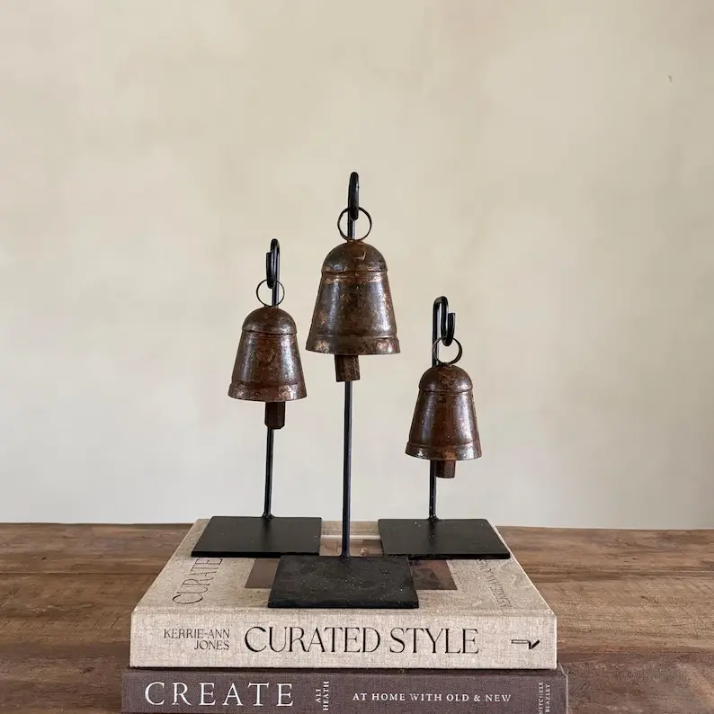 Bell Stands Vintage Iron Bells | Christmas Bells stand