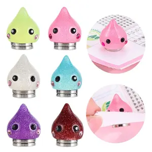 6counts Random color Diamond Painting Magnet Cover Holder, Diamond Painting Magnet Cover, Cross Stitch Diamond Painting Holder, Suitable for DIY Diamond Painting Colored Art, Diamond Art Tools, Diamond Painting Kits