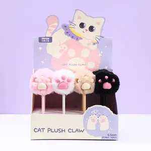 Capybara plush ballpoint pen, creative signature pen, fluffy plush water-based pen, signature pen, cute toy signature pen