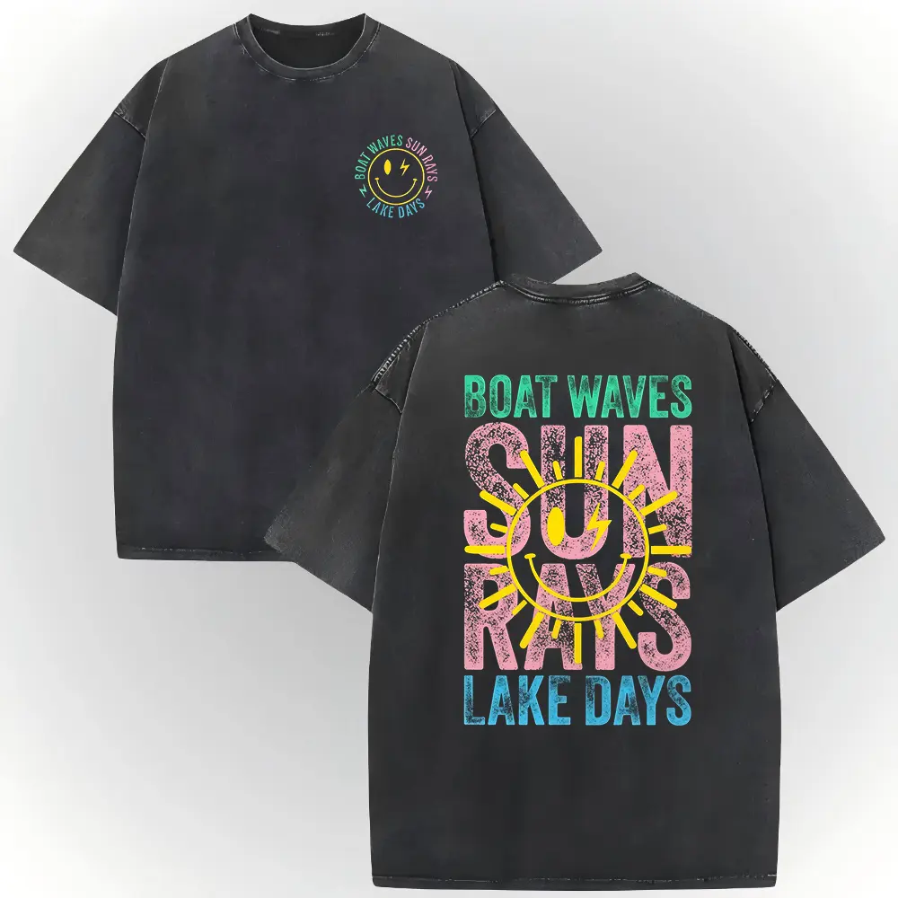 Washed T-shirt-Black