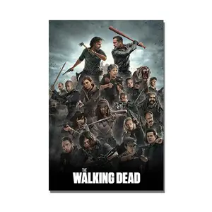 The Walking Dead Character Poster, TV Series Art Painting High Quality Print