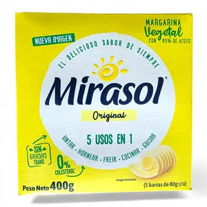 Mirasol Margarine, 400g Baking Margarine (5 x 80g Bars) from Guatemala