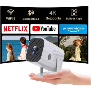 ?Built-in apps and wifi?projector with wifi and ,projector for bedroom,Support 4K,portable projector,Auto Keystone with HDMI/TV Stick/Memory Stick/Laptop