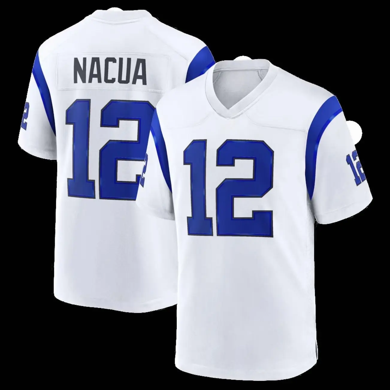Unisex Football inspired by Nacua 12 Los Angeles Fearsome White Game Jersey