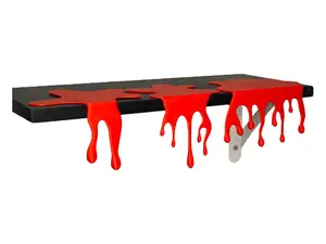 Blood Drip Shelf Decor | Gothic Home Decor | Halloween Decor | 3D Printed Spooky Pack Decoration Bioplastic Tool