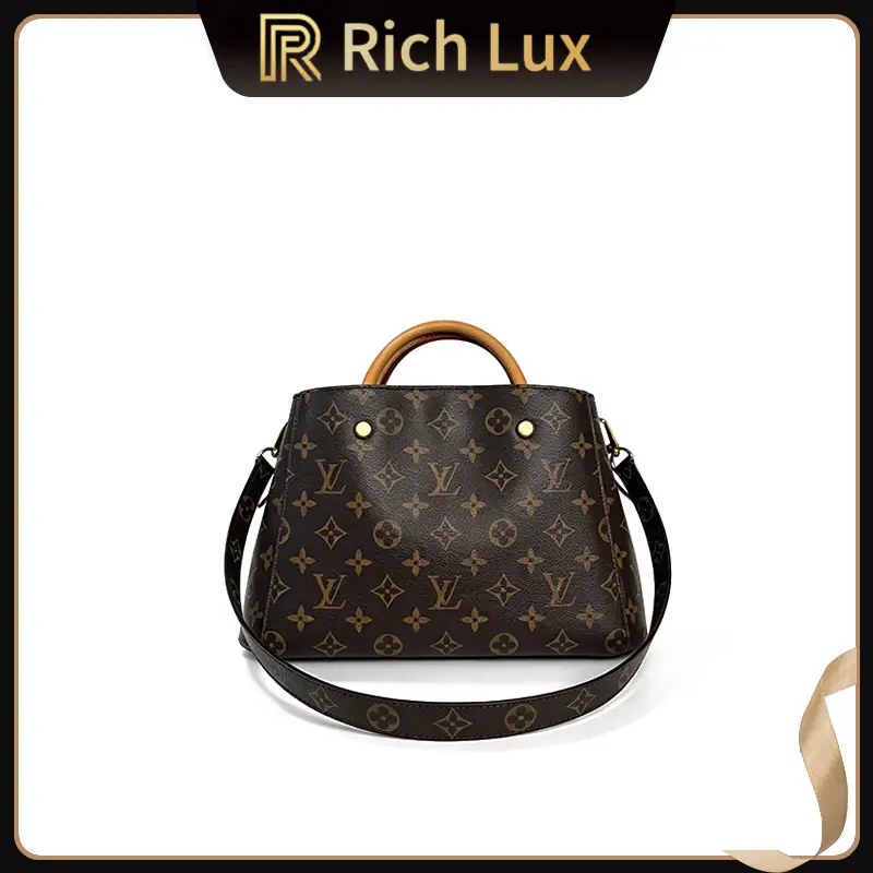 Pre-owned Louis Vuitton Montaigne BB Monogram Top Handle Crossbody Bag