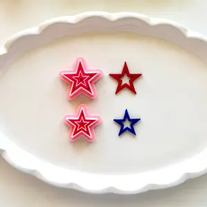 Star Clay Cutter | Precision 0.2mm Blade, PLA+ Earring Jewelry Crafts