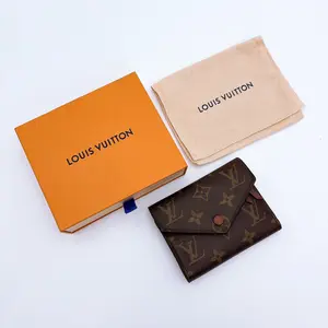 Pre-owned Louis Vuitton Monogram Victorine Trifold Wallet Fuchsia
