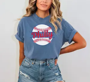 Personalized Philly Baseball Tshirt, Philly Baseball T-Shirt, Game Day Shirt, Retro Philly Sports Gift, Baseball Philly TShirt, Vintage Philadelphia Phi.llies Tshirt, Baseball Season T Shirt, Baseball Gift For Mom, Gift For Her/Him 260