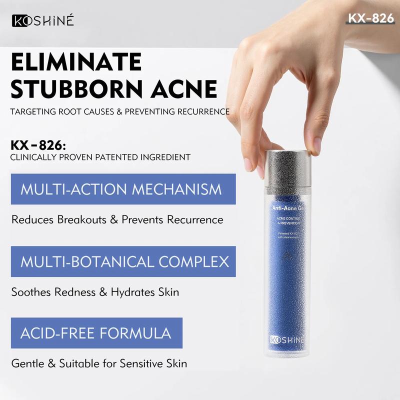 KOSHINÉ KX-826 Anti-Acne Gel | Advanced Skincare for Clearer, Balanced Skin Suitable for Men and Women(50ml))