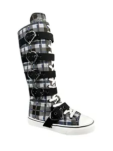 RAWR XD HEARTS - BLACK PLAID