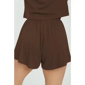 Simi Drawstring Bottom - Chocolate