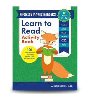 Learn to Read Activity Book: 101 Fun Phonics Lessons to Teach Your Child to Read (Phonics Makes Readers) Paperback – April 10, 2018